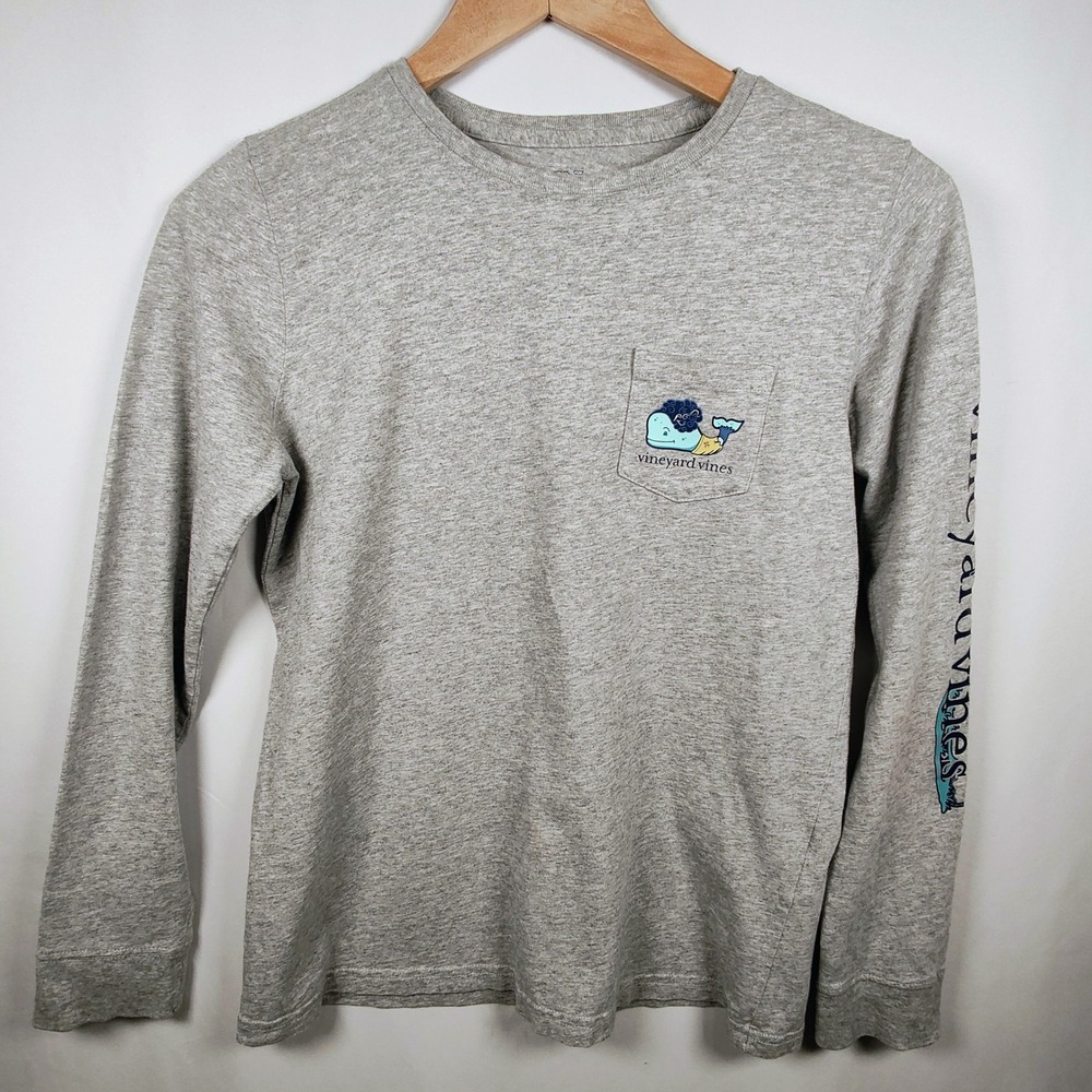 Vineyard Vines Kids XS‎ Long Sleeve Gray T-Shirt